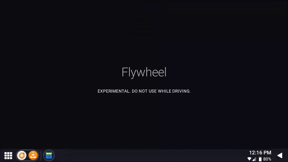 Screenshot of Flywheel displaying on my computer via a headunit emulator.
